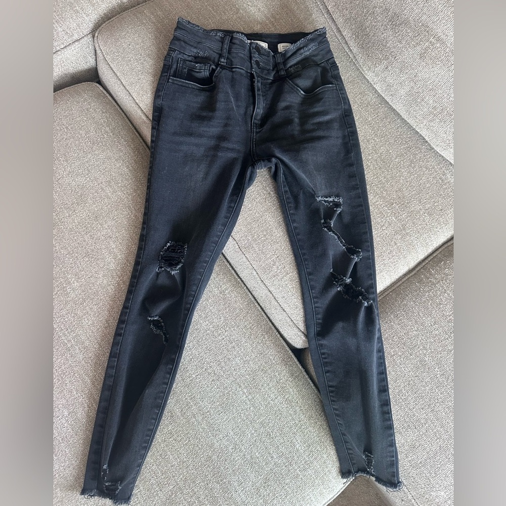 KanCan Black Distressed Skinny Jeans